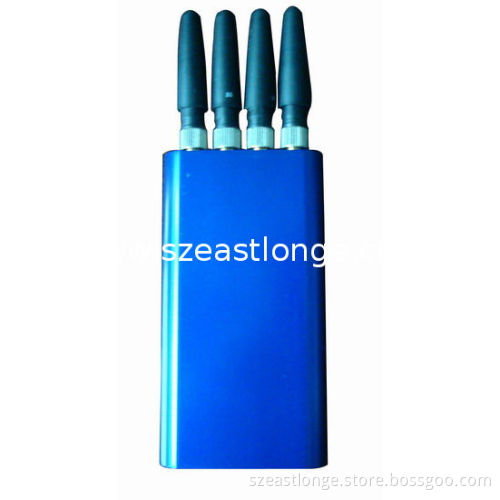 Gps 25dbm Portable Cell Phone Jammer Est-808kd , 1500 - 1600mhz Frequency